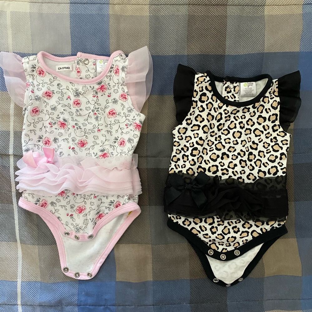 2 beautiful special Baby Gear onesie